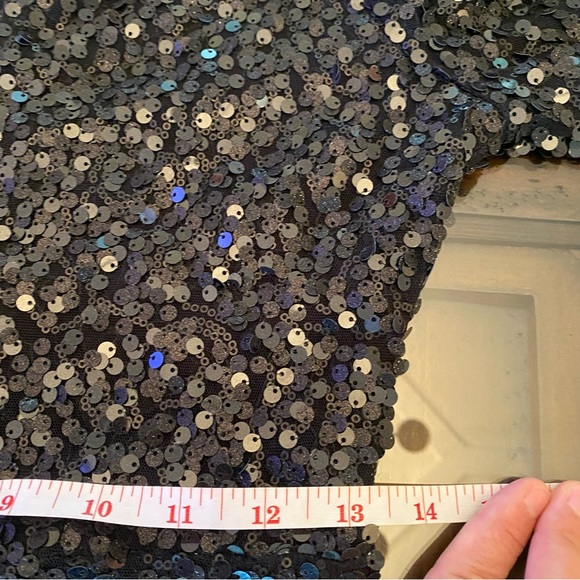 Abercrombie & Fitch Sequined Black Mini Dress size S - Picture 10 of 11